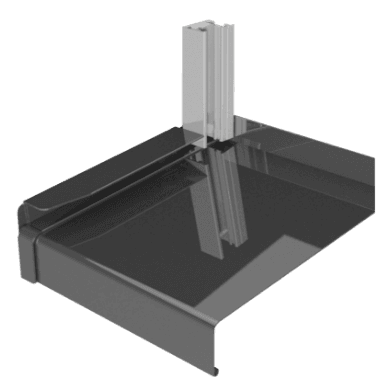Capăt glisant BF 4004-Z / BF 2504-Z cu profil de tencuială PK